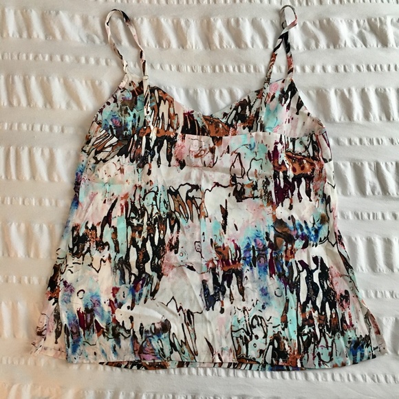 NWT French Connection Multicolor Strappy Tank Top - Picture 5 of 6